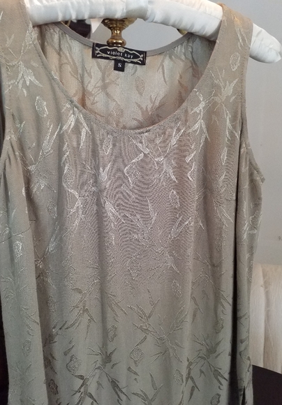 NEW VTG VIOLET KAY JACKET IN OLIVE & BLUE &SHELL S - Picture 3 of 7